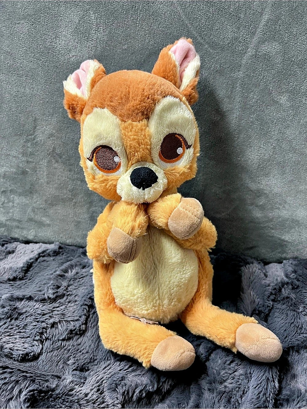 Disney Plush Deer Stuffed Animal Orange Brown
